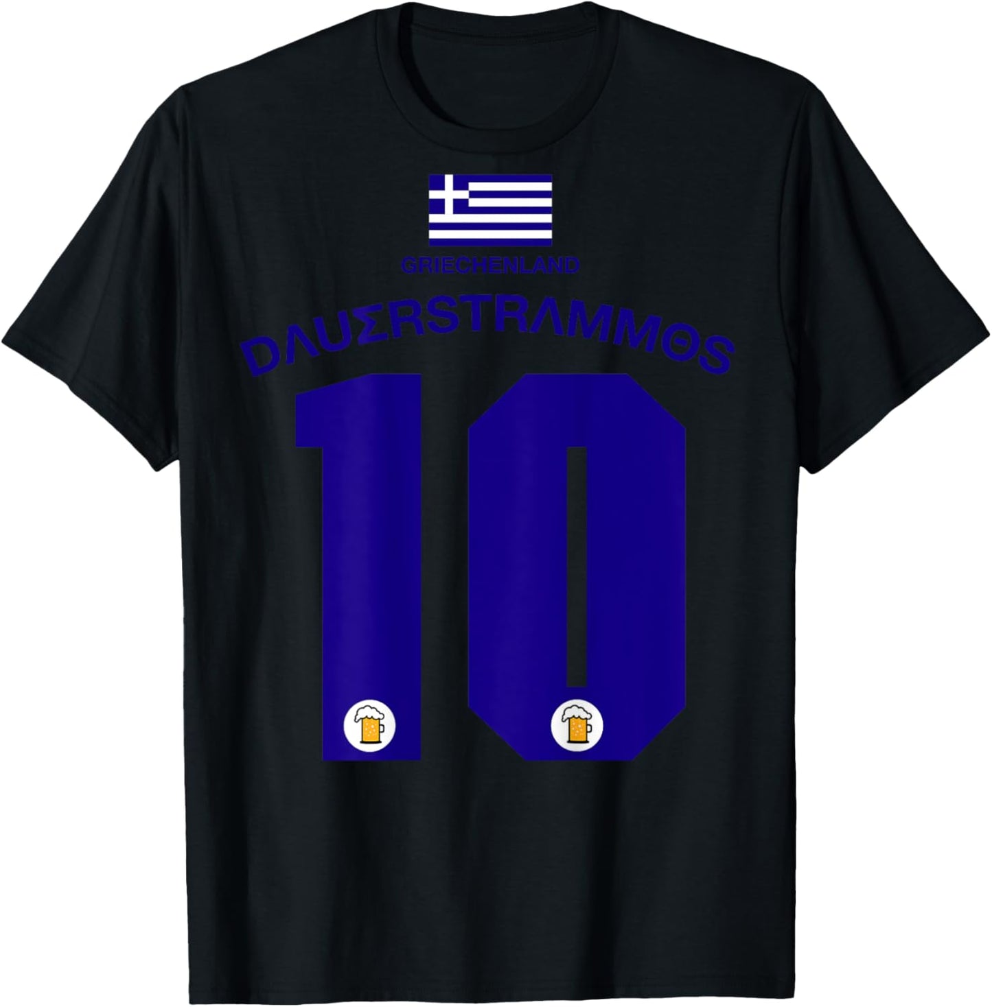 Griechenland Party Trikot Malle Party-Urlaub T-Shirt - T-Shirt | Black