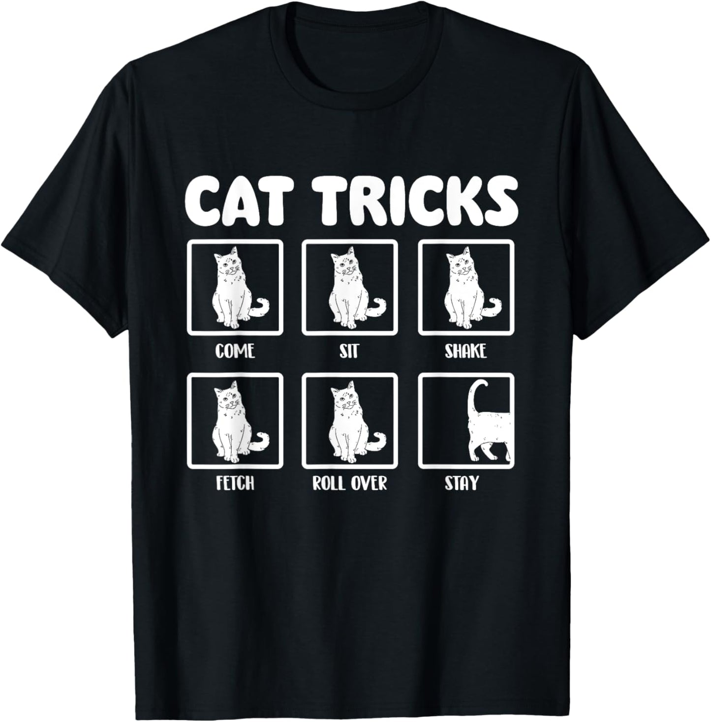 Cat Tricks - Cat Lover Kitten Owner Kitty Women Girls Kids T-Shirt - T-Shirt | Black