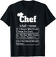 Funny Chef Definition Cooking Kitchen & T-Shirt - T-Shirt | Black