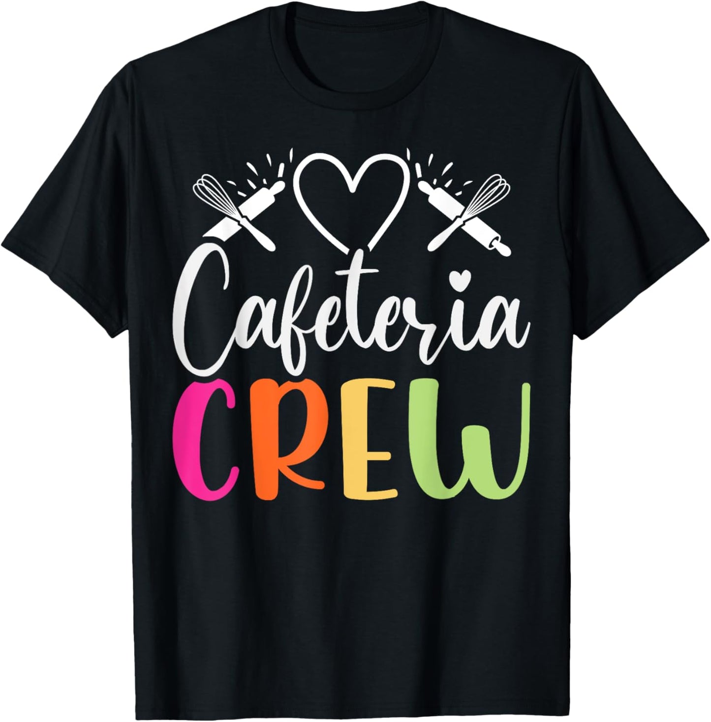 Cafeteria Worker Crew School Cook Lunch Lady Cafeteria Squad T-Shirt - T-Shirt | Black