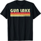 GUN LAKE MICHIGAN Funny Fishing Camping Summer Gift Women T-Shirt - T-Shirt | Black
