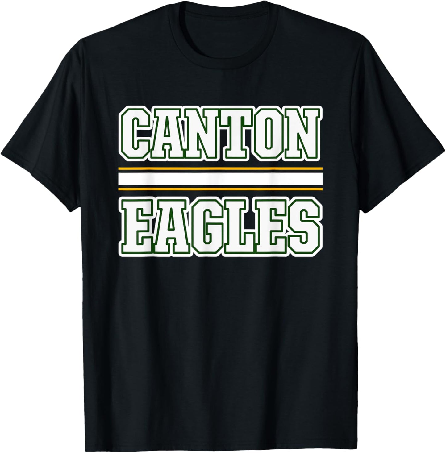 Canton Eagles Horizontal Stripes T-Shirt - T-Shirt | Black