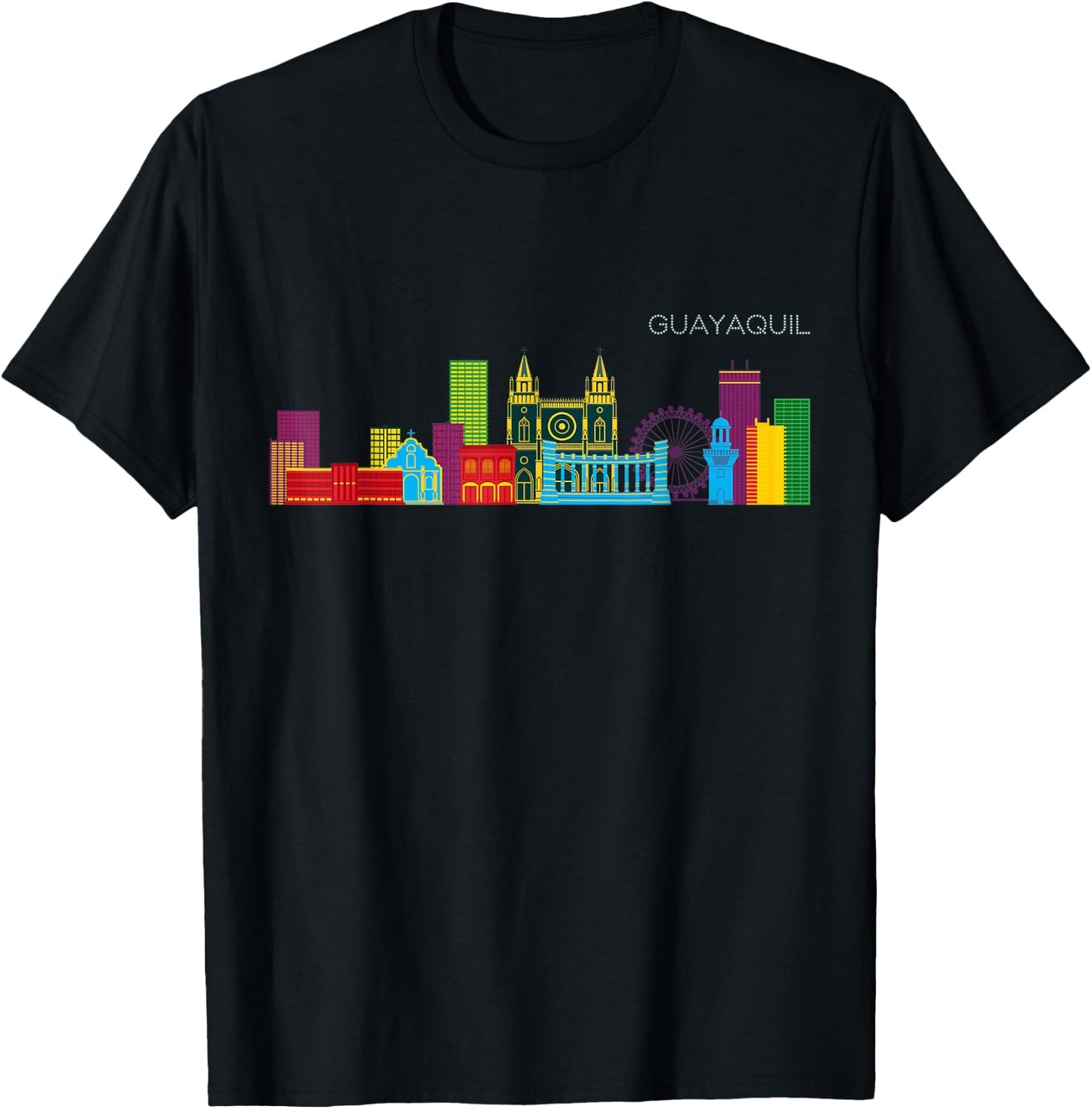 Guayaquil Skyline T-Shirt - T-Shirt | Black