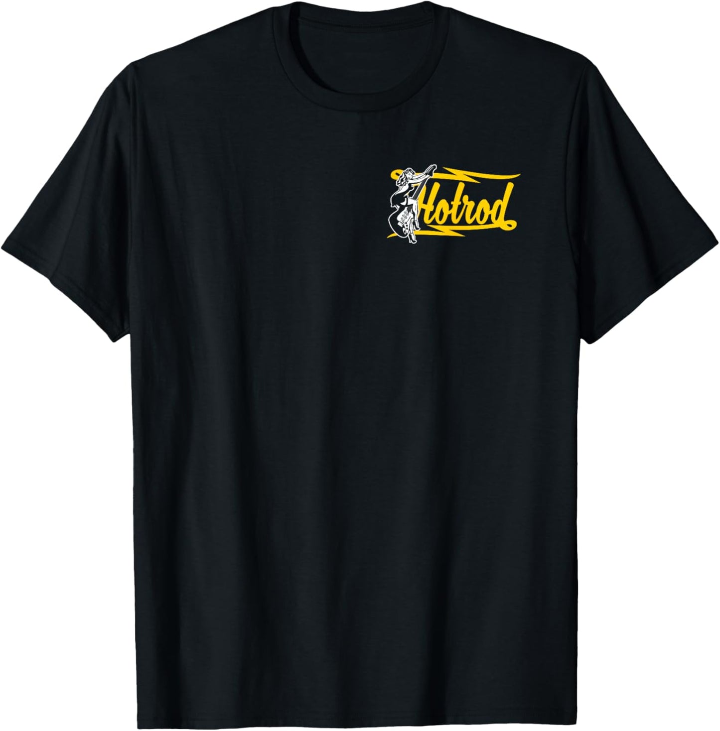 Retro Vintage Style Hotrod Design T-Shirt - T-Shirt | Black