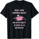 Retirement Gift Woman Humor Woman Retired 2025 T-Shirt - T-Shirt | Black
