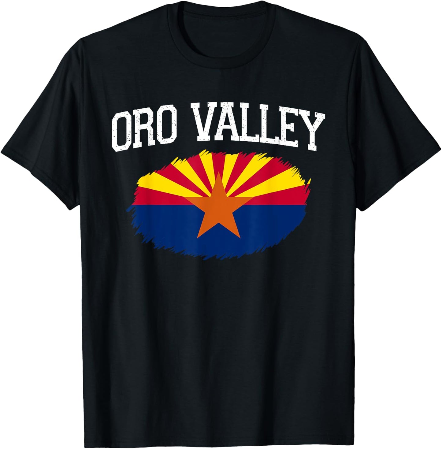 ORO VALLEY AZ ARIZONA Flag Vintage USA Sports Men Women T-Shirt - T-Shirt | Black