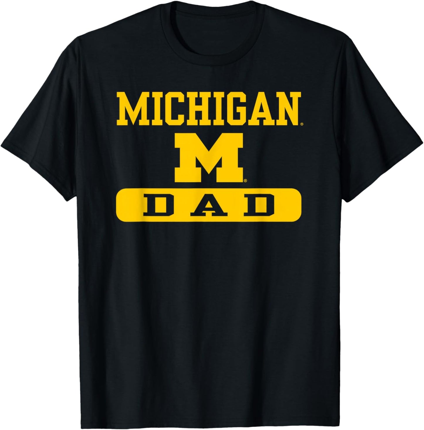Michigan Wolverines Dad Navy Officially Licensed T-Shirt - T-Shirt | Black