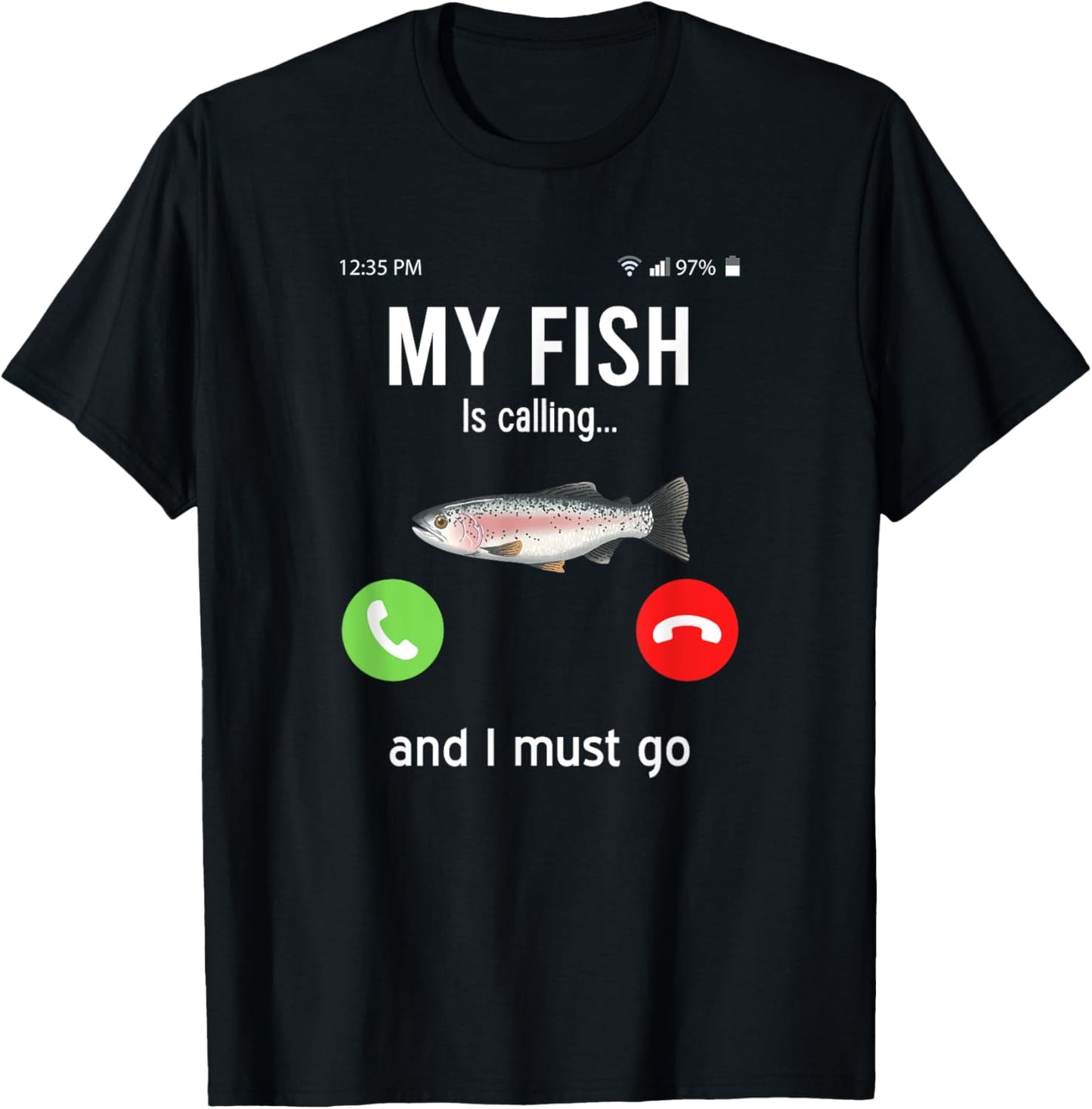 Aquarist fish underwater saying T-Shirt - T-Shirt | Black