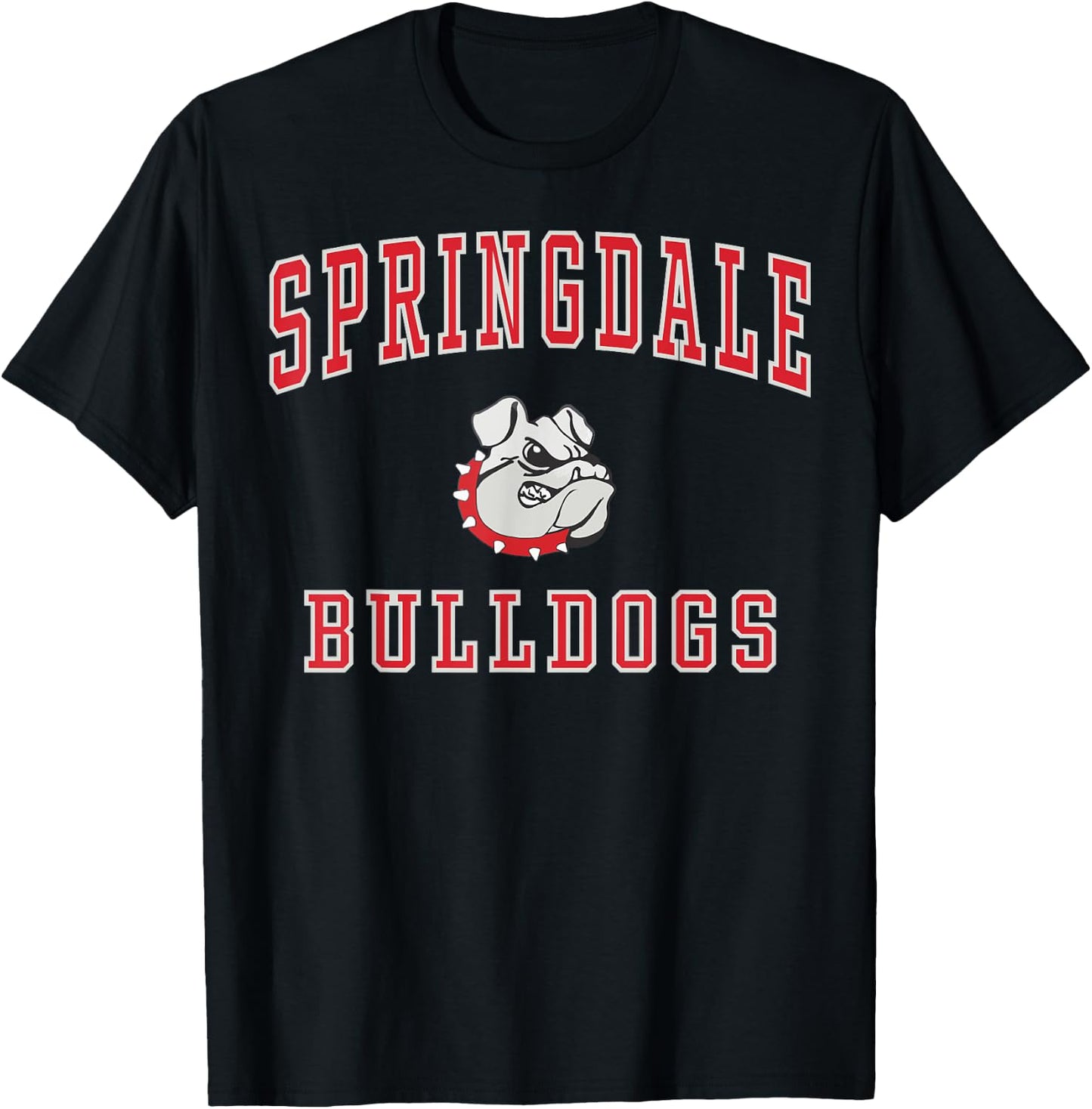 Springdale High School Bulldogs C1 T-Shirt - T-Shirt | Black