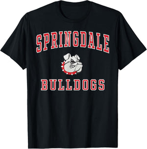 Springdale High School Bulldogs C1 T-Shirt - T-Shirt | Black