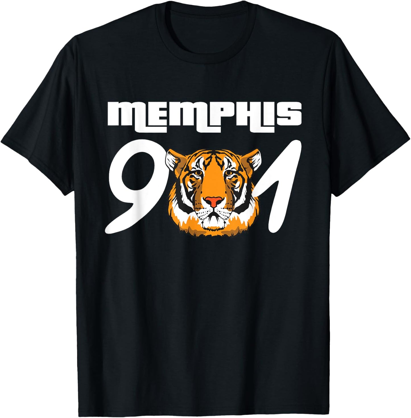 Memphis 901 Tiger Tennessee T-Shirt - T-Shirt | Black