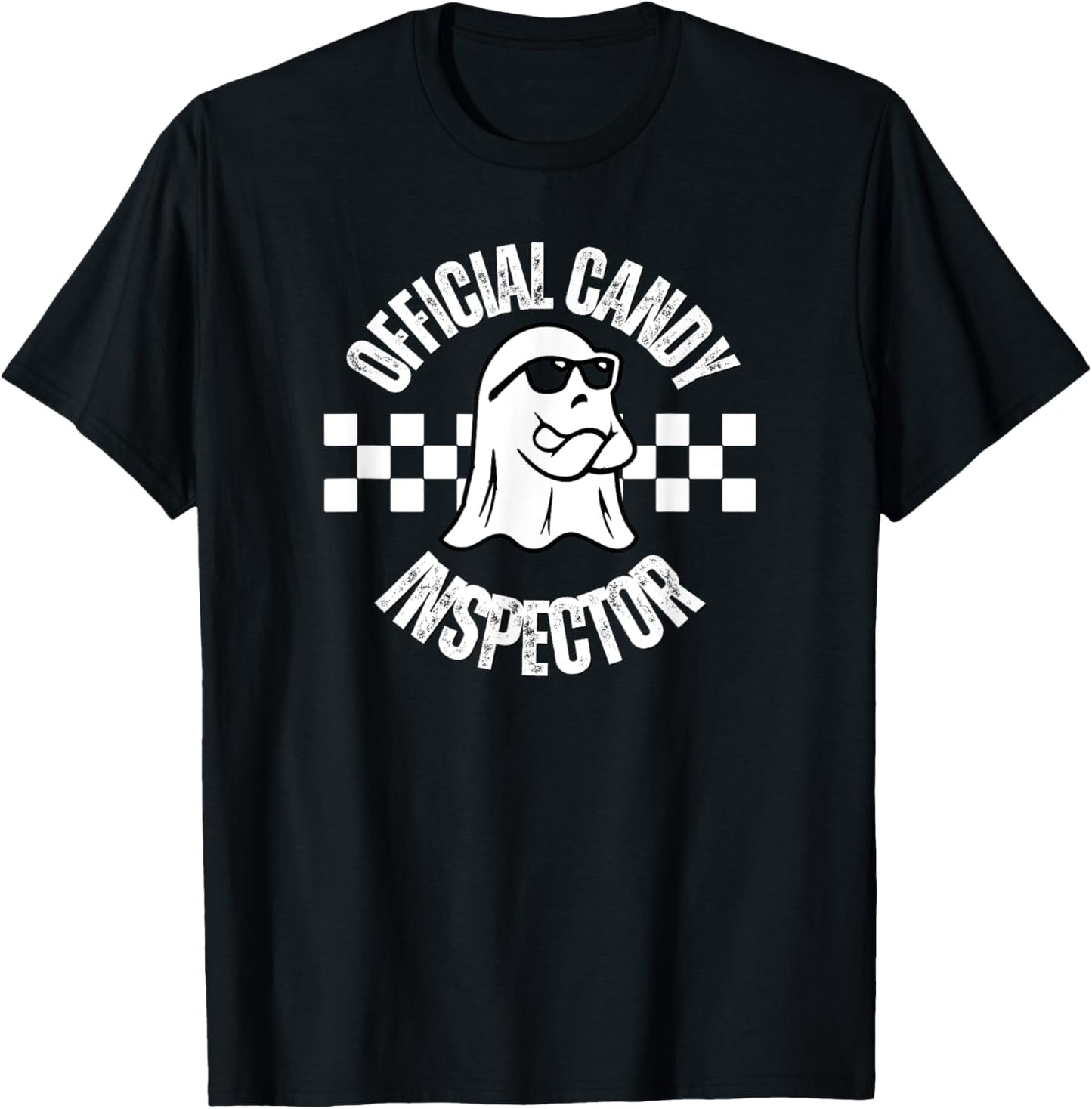 Official Candy Inspector, Funny Halloween Party Costume T-Shirt - T-Shirt | Black