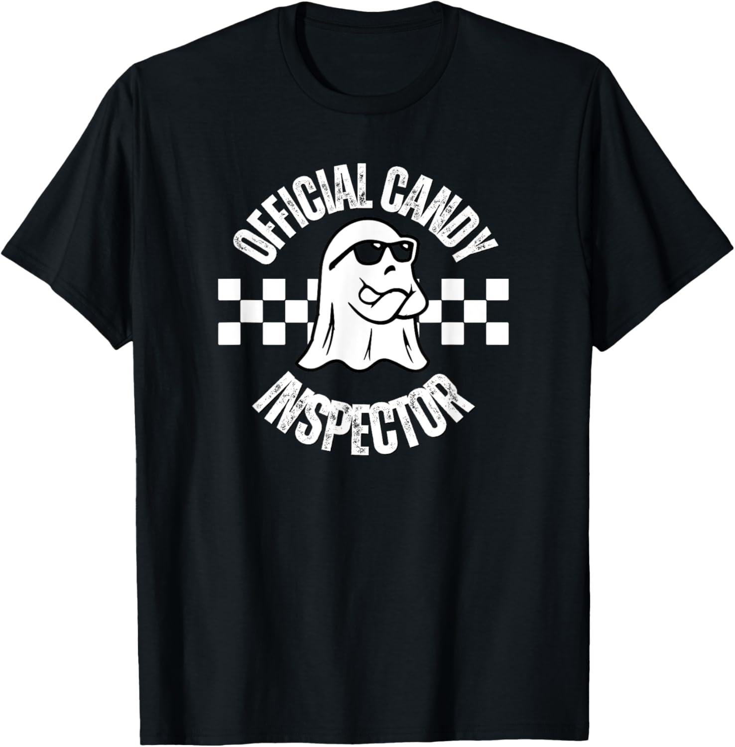 Official Candy Inspector, Funny Halloween Party Costume T-Shirt - T-Shirt | Black
