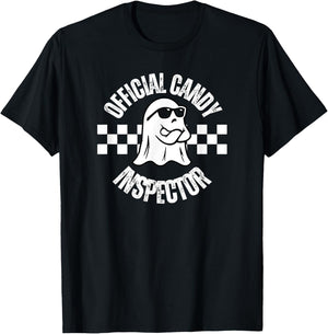 Official Candy Inspector, Funny Halloween Party Costume T-Shirt - T-Shirt | Black
