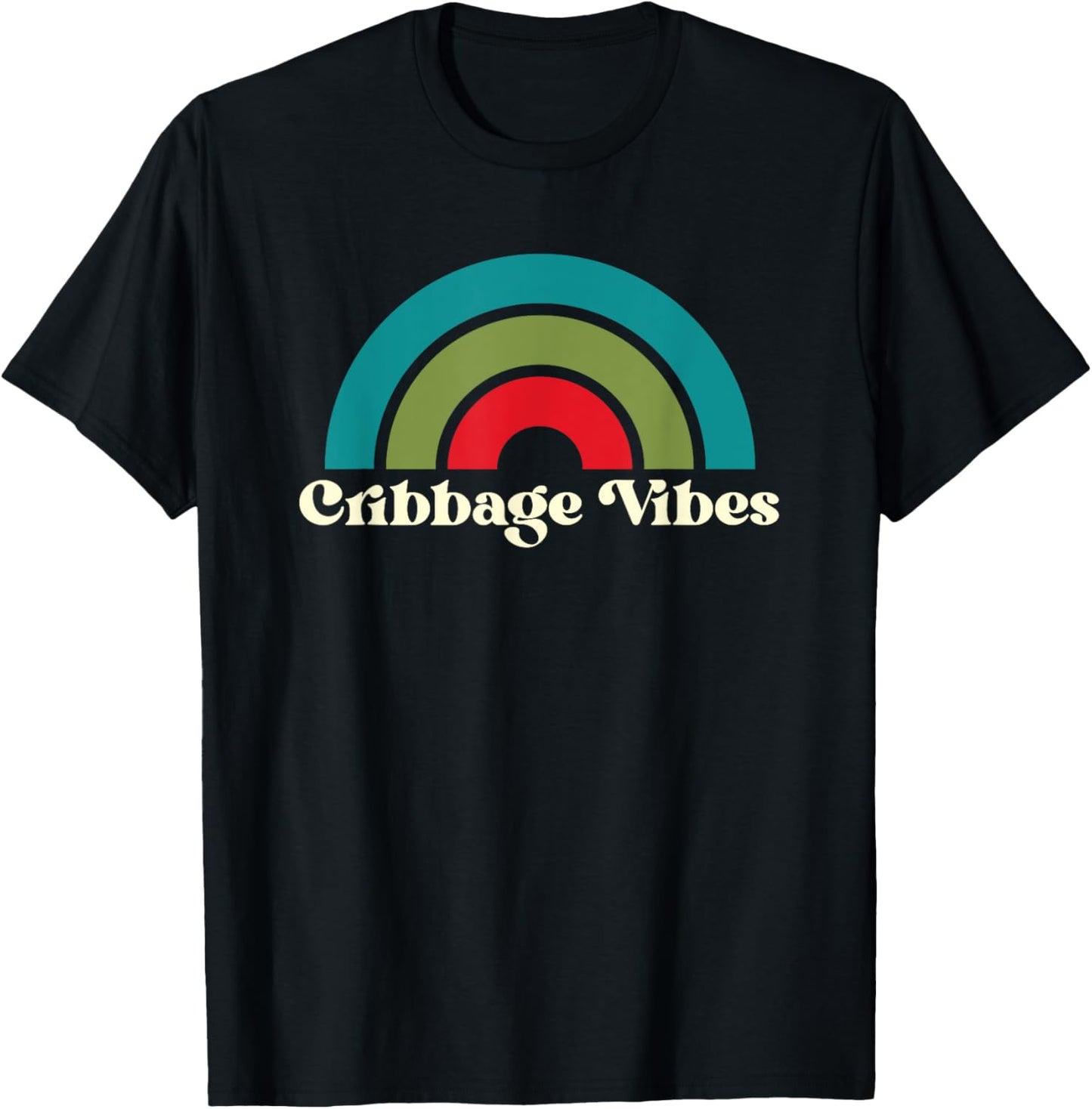 Funny Cribbage Vibes Card Game Cribbage T-Shirt - T-Shirt | Black