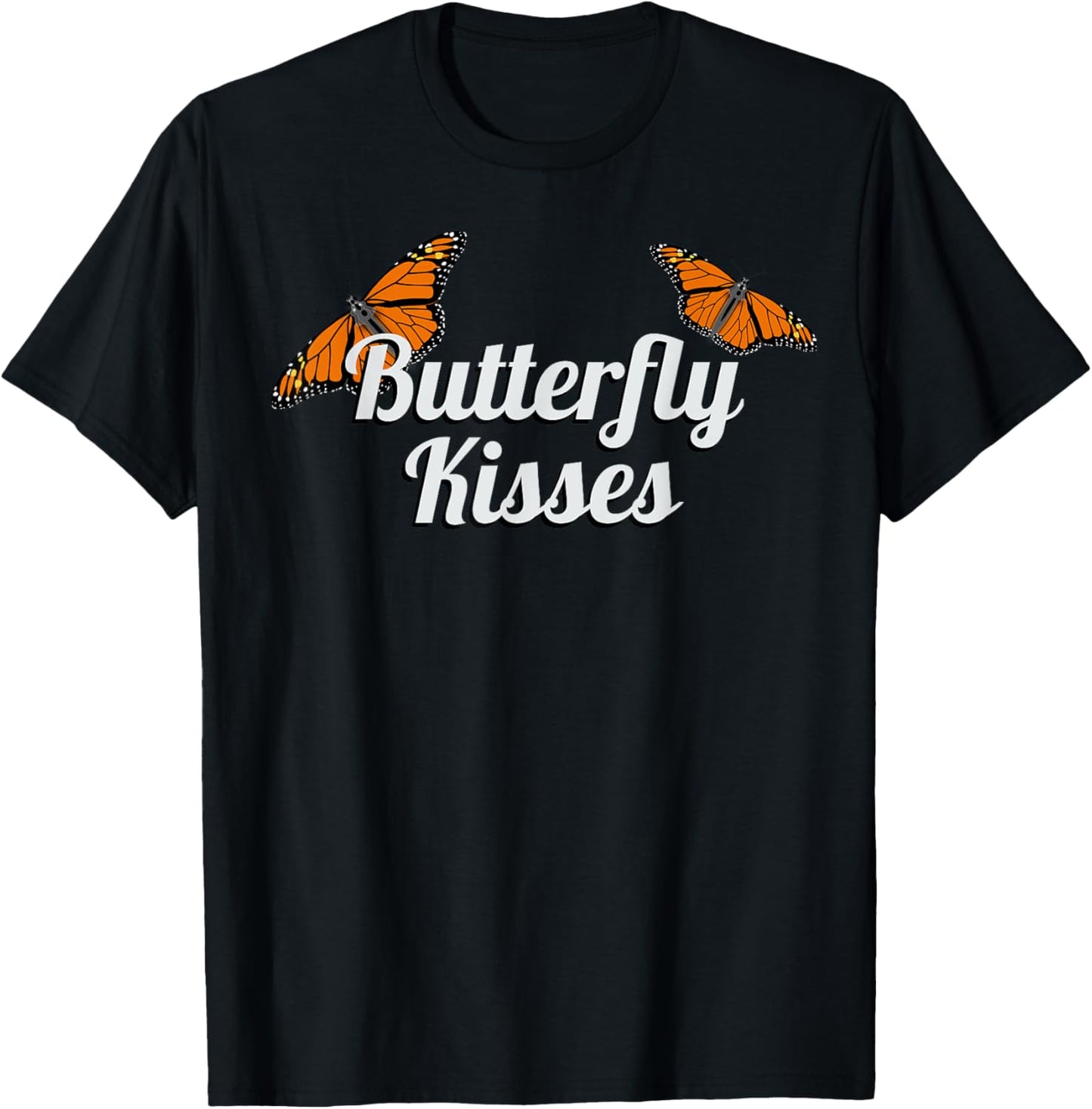 Butterfly Kisses - Butterflies T-Shirt - T-Shirt | Black