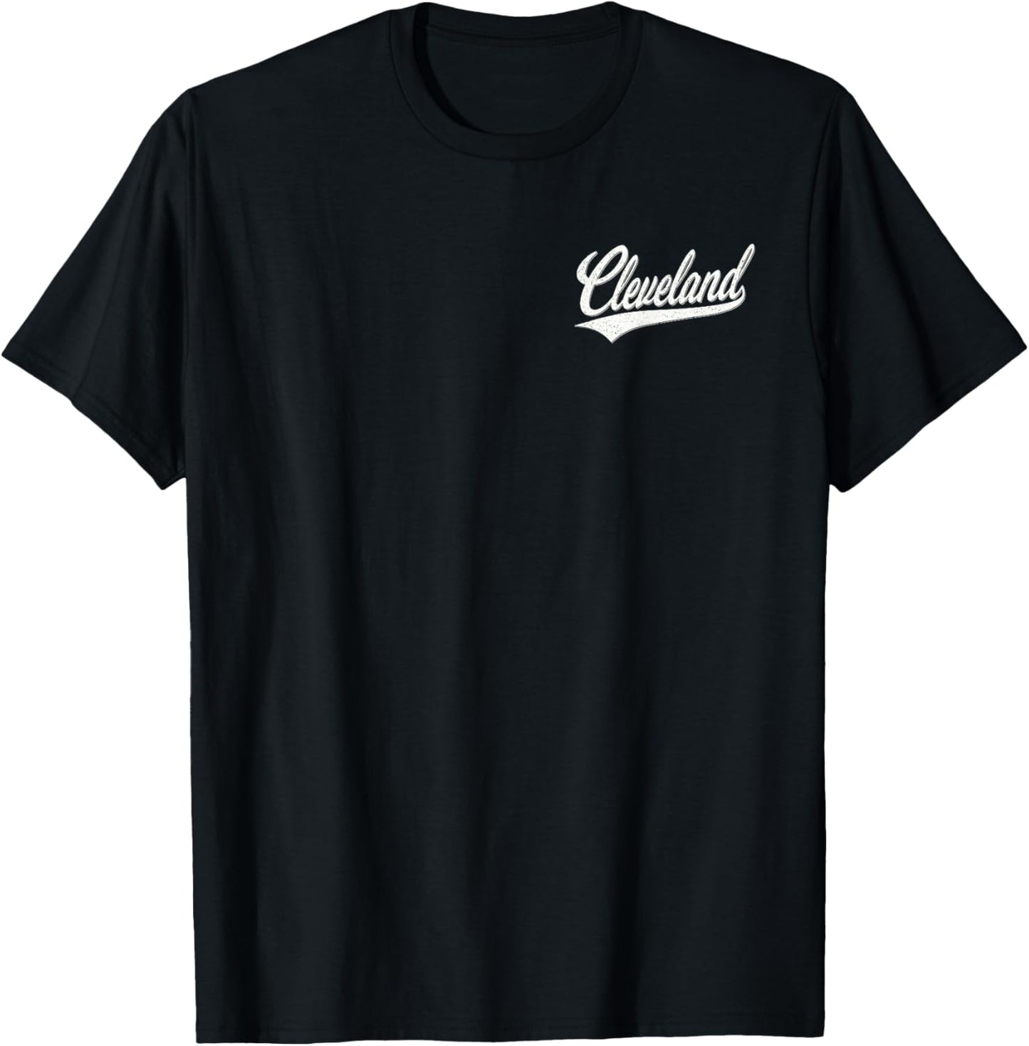 Cleveland Ohio Varsity Script Retro Vintage Sports Style T-Shirt - T-Shirt | Black
