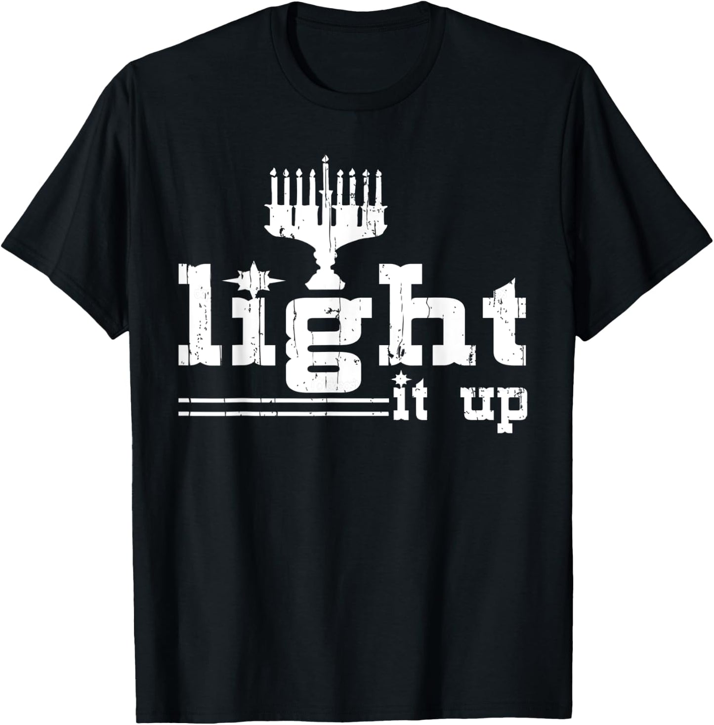 Light It Up Hanukkah Jewis Christmas Gifts Women T-Shirt - T-Shirt | Black
