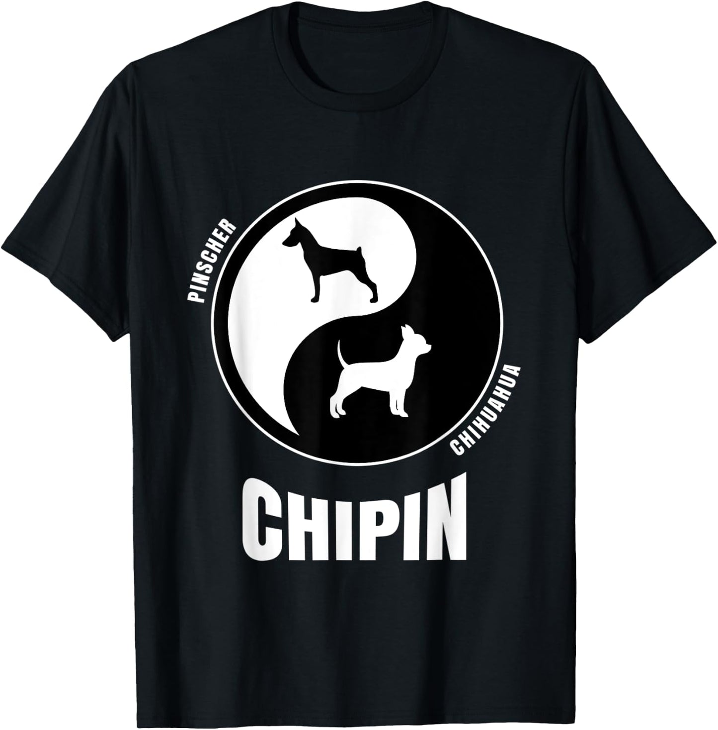 Chipin Dog Lovers Shirt | Owners Breeders Gift | Pet Chipin Women Kids T-Shirt - T-Shirt | Black