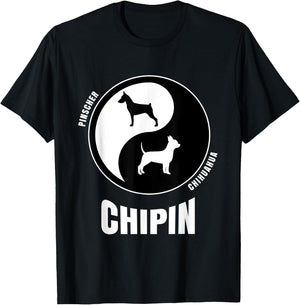 Chipin Dog Lovers Shirt | Owners Breeders Gift | Pet Chipin Women Kids T-Shirt - T-Shirt | Black