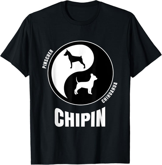 Chipin Dog Lovers Shirt | Owners Breeders Gift | Pet Chipin Women Kids T-Shirt - T-Shirt | Black