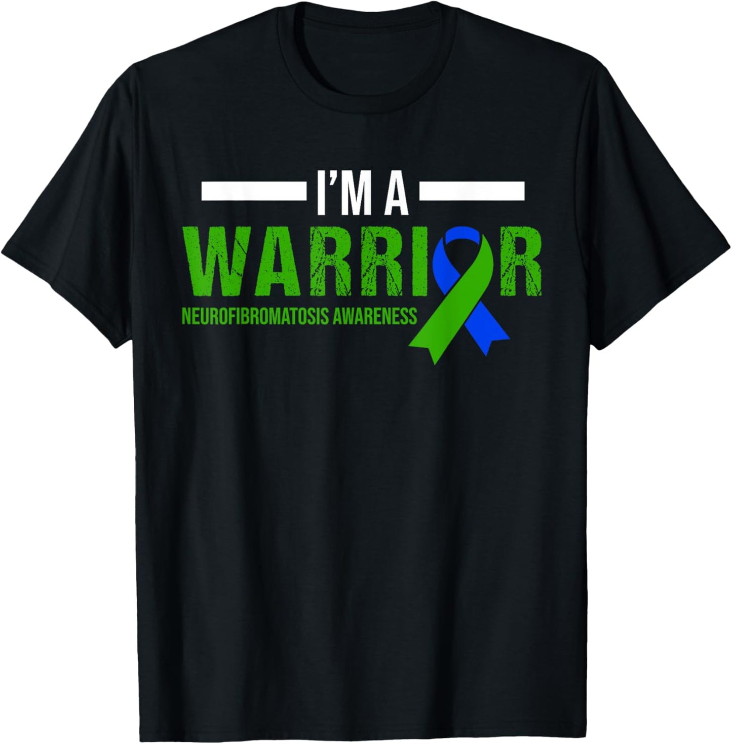 I'm a Warrior Neurofibromatosis NF Awareness Neurological T-Shirt - T-Shirt | Black