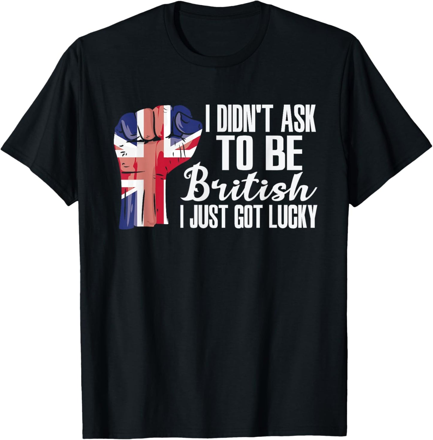 British United Kingdom Flag Grown British Roots Patriot T-Shirt - T-Shirt | Black