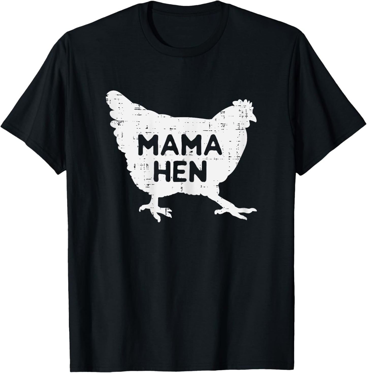 Mama Hen Chicken Funny Mothers Day Farm Farmer Mom Women T-Shirt - T-Shirt | Black