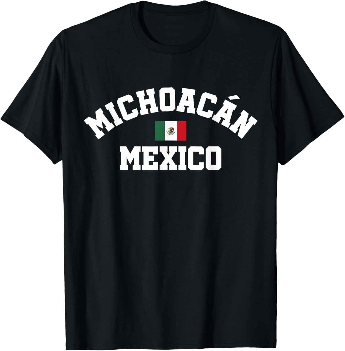 Michoacan Mexico Flag, Michoacan Mexico, Michoacan T-Shirt - T-Shirt | Black