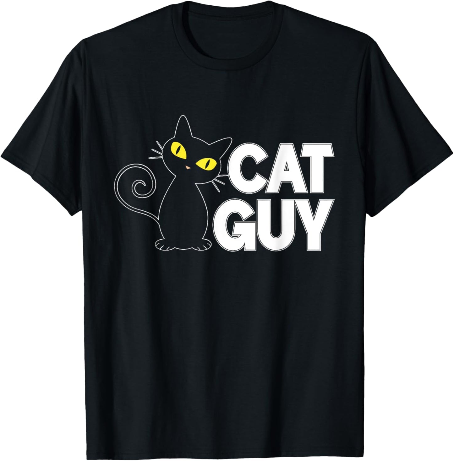 Cat Guy Cat Dad Men Women T-Shirt - T-Shirt | Black