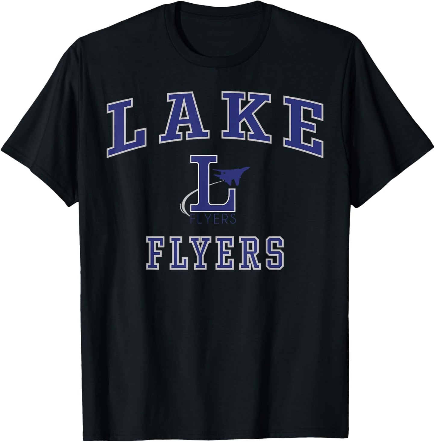 Lake High School Flyers C1 T-Shirt - T-Shirt | Black