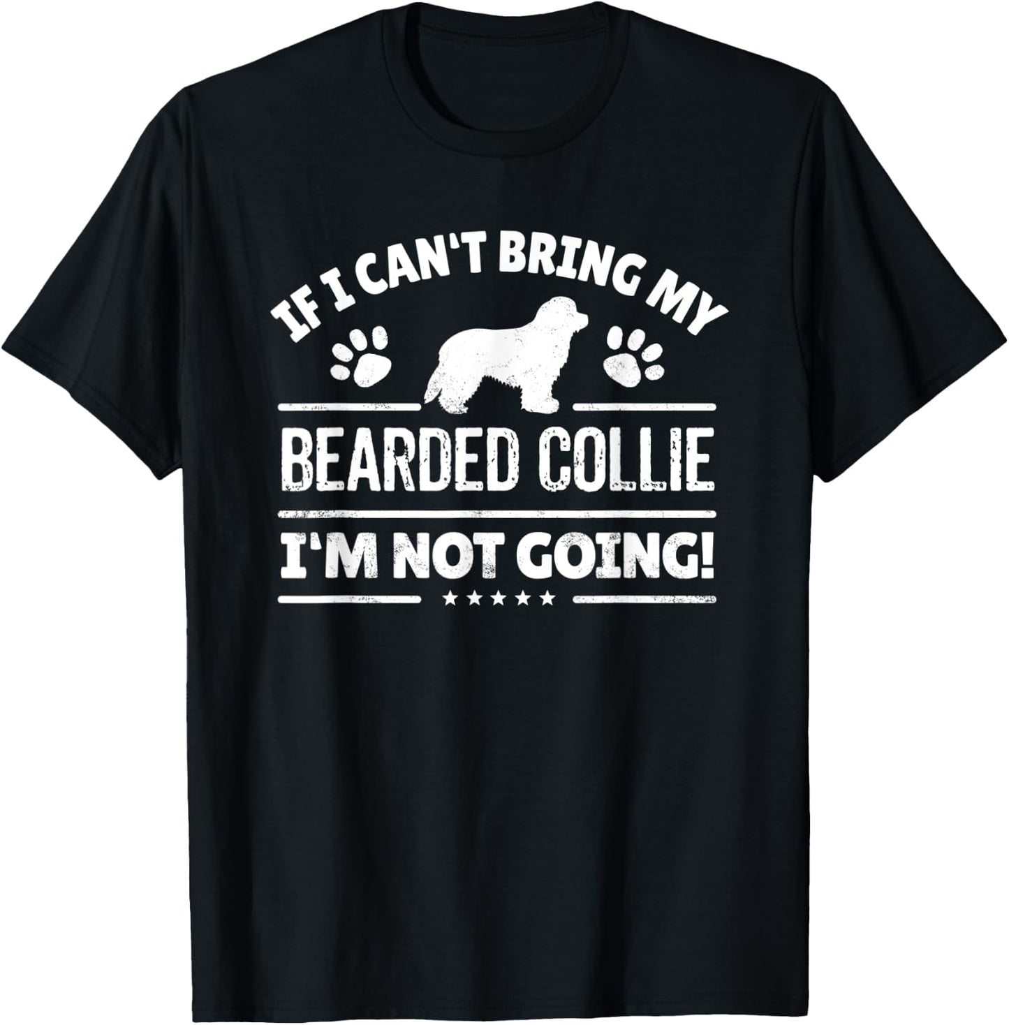Bearded Collie T-Shirt - T-Shirt | Black