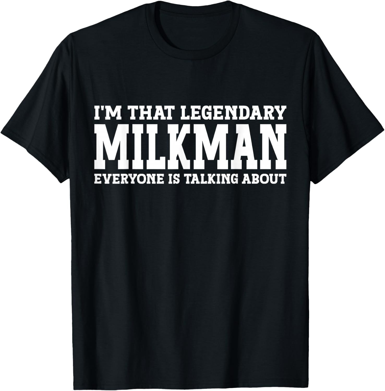 Milkman Job Title Employee Funny Worker Profession Milkman T-Shirt - T-Shirt | Black