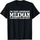 Milkman Job Title Employee Funny Worker Profession Milkman T-Shirt - T-Shirt | Black