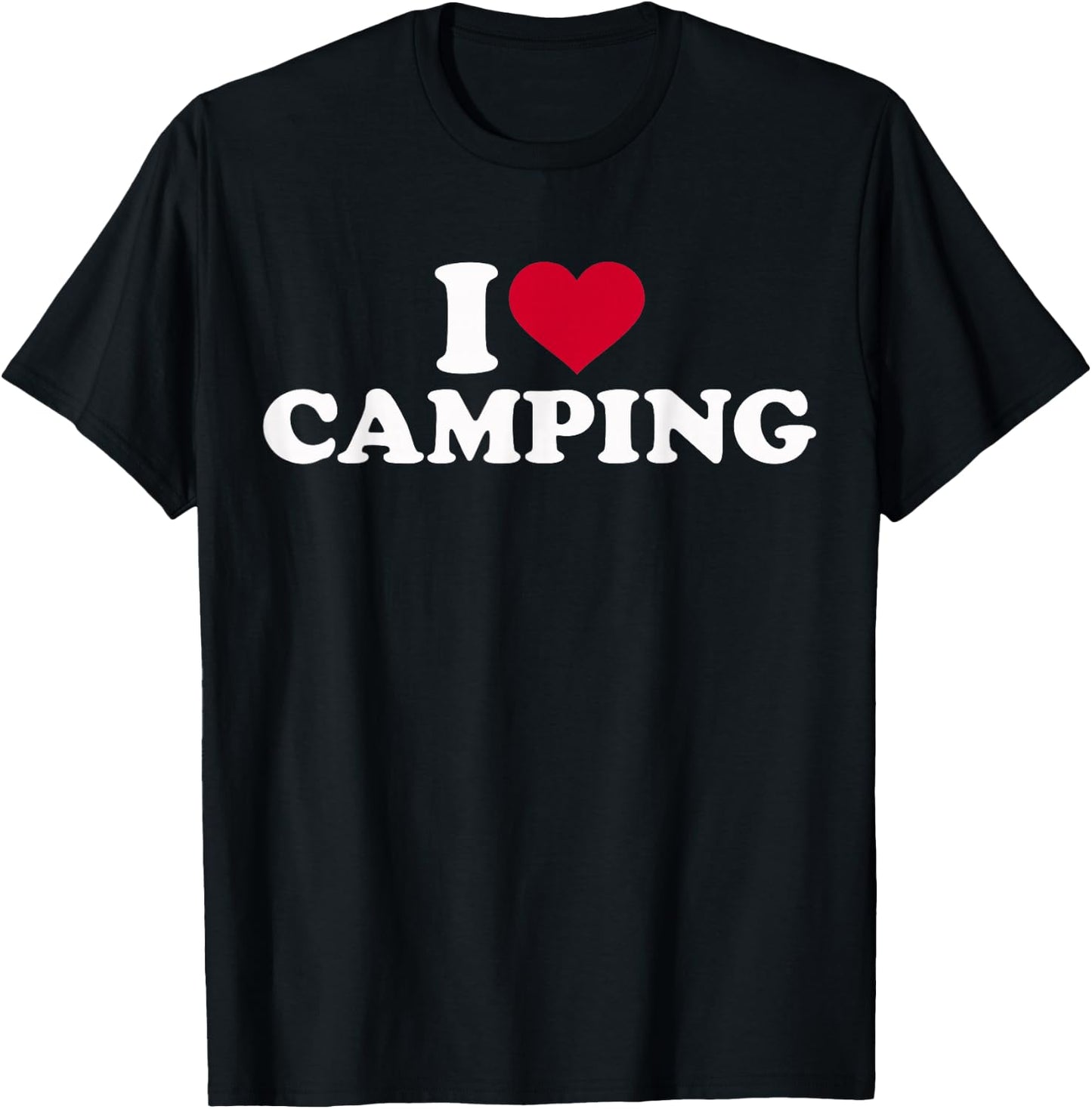 I Love Camping T-Shirt - T-Shirt | Black