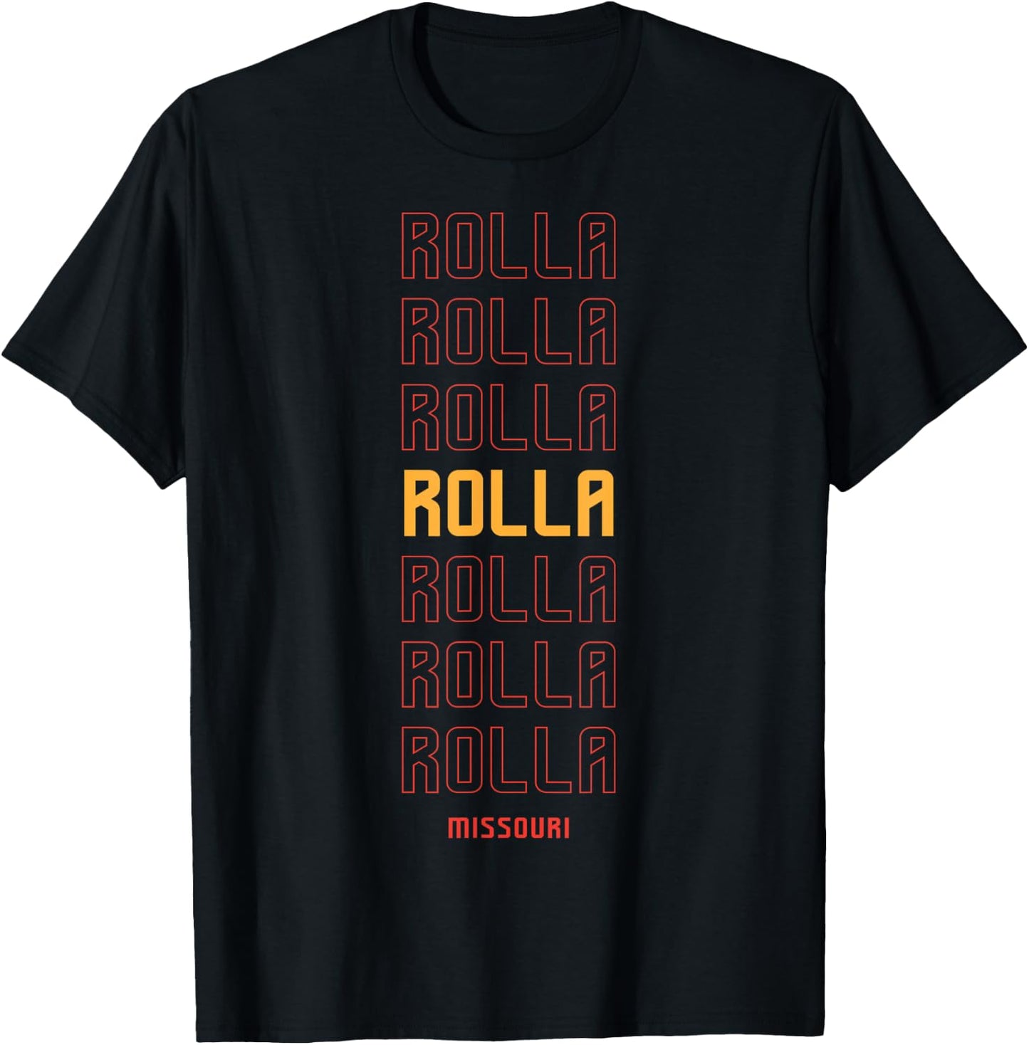 Rolla Missouri T-Shirt - T-Shirt | Black