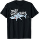 Great White Fart Grinning Shark - Funny Boys Farting T-Shirt - T-Shirt | Black