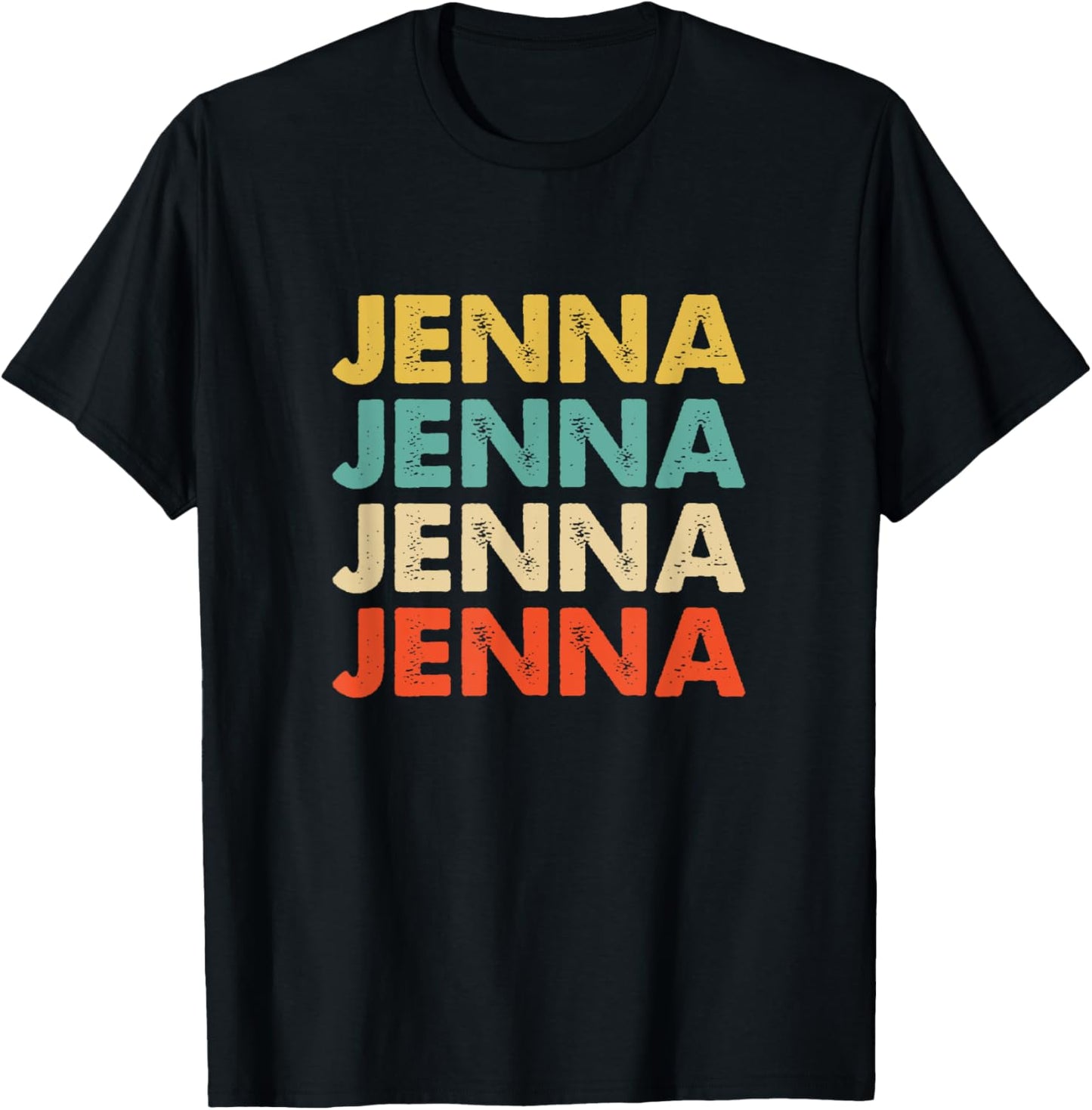Jenna Name T-Shirt - T-Shirt | Black