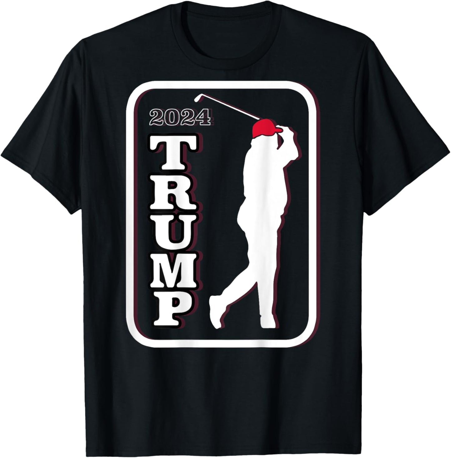 Trump 2024 Golf (on back) T-Shirt - T-Shirt | Black