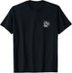 Sea Turtle Badge Patch Line Art Icon Outline Gift T-Shirt - T-Shirt | Black