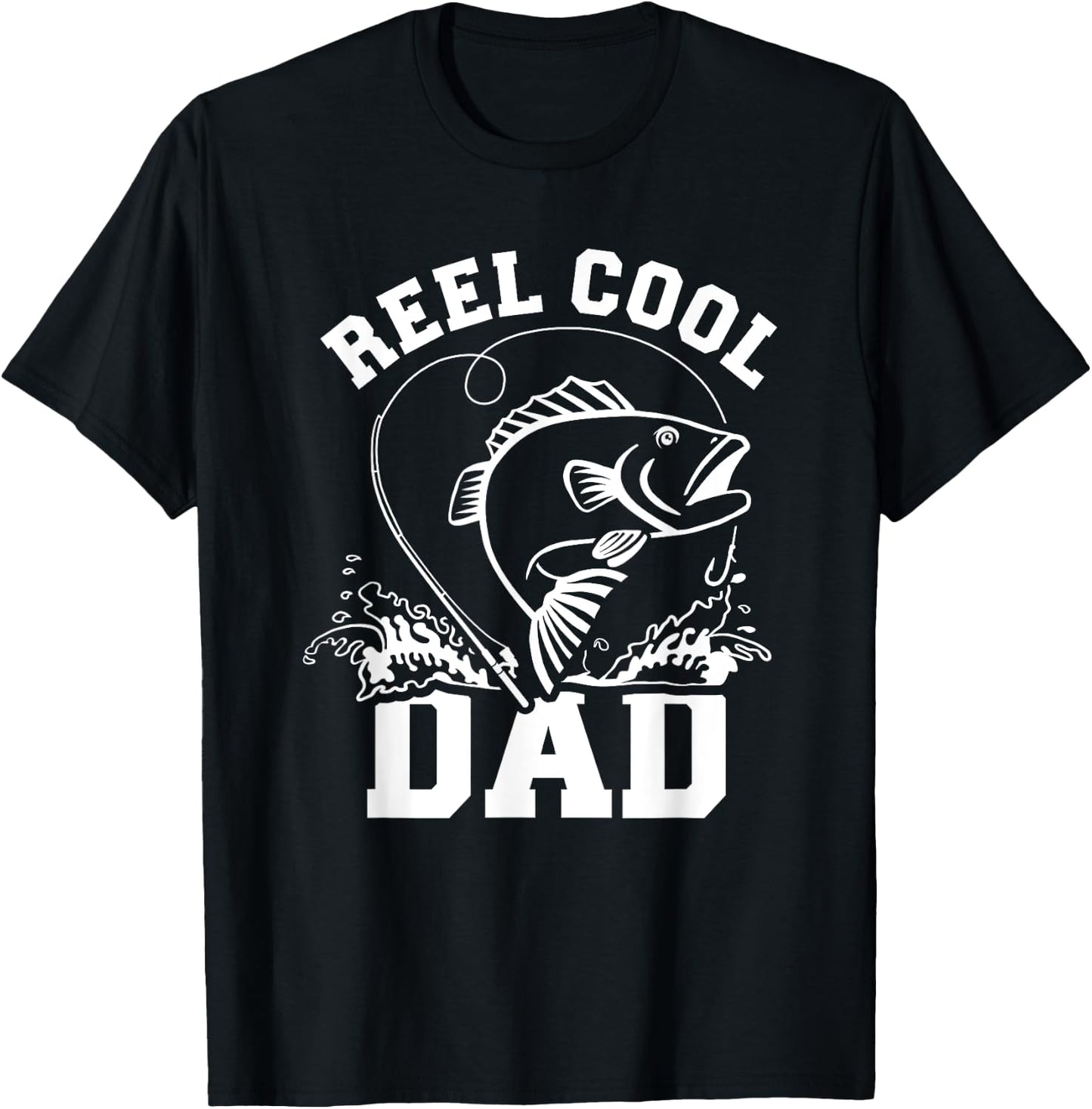 Reel cool dad fishing T-Shirt - T-Shirt | Black
