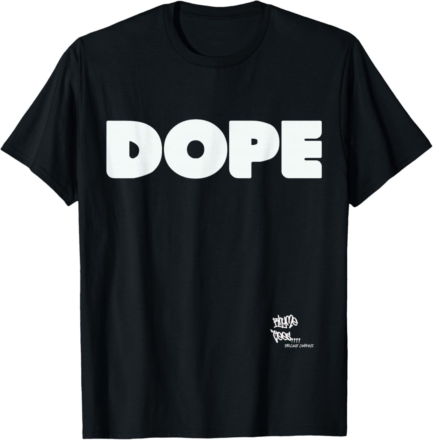 DOPE Graphic Hip Hop Rap 80s 90s Urban Merch Inspired T-Shirt - T-Shirt | Black