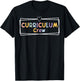 Retro Curriculum Crew Instructional Coordinator Prek Teacher T-Shirt - T-Shirt | Black