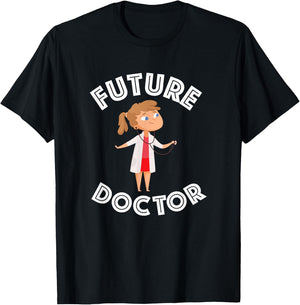 Future Doctor for Kids Funny Medical Gift T-Shirt - T-Shirt | Black