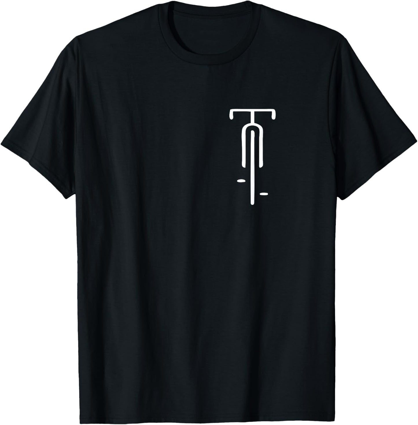 Bicycle Logo Minimal Retro for Bicycle Lovers Small T-Shirt - T-Shirt | Black