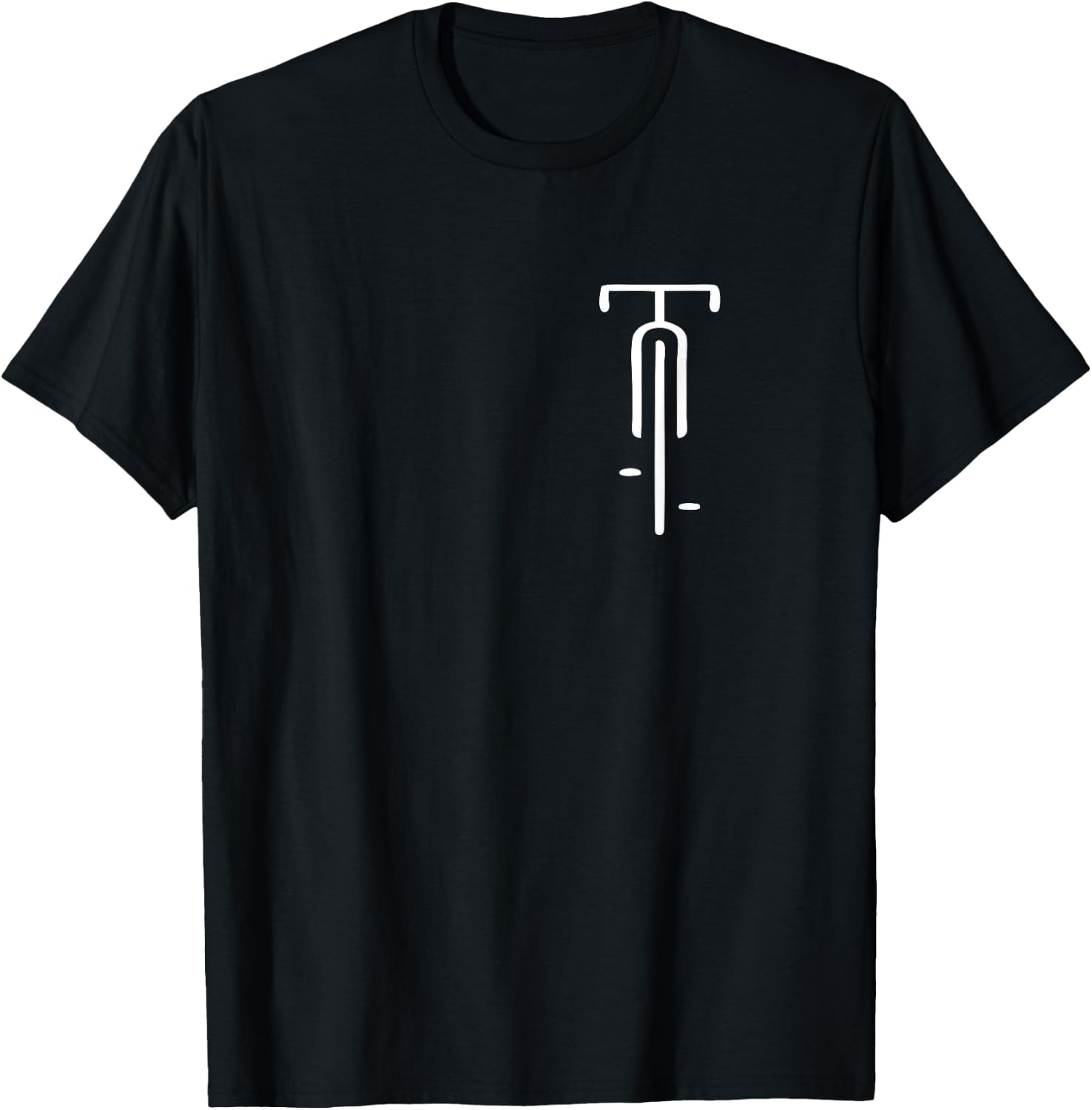 Bicycle Logo Minimal Retro for Bicycle Lovers Small T-Shirt - T-Shirt | Black
