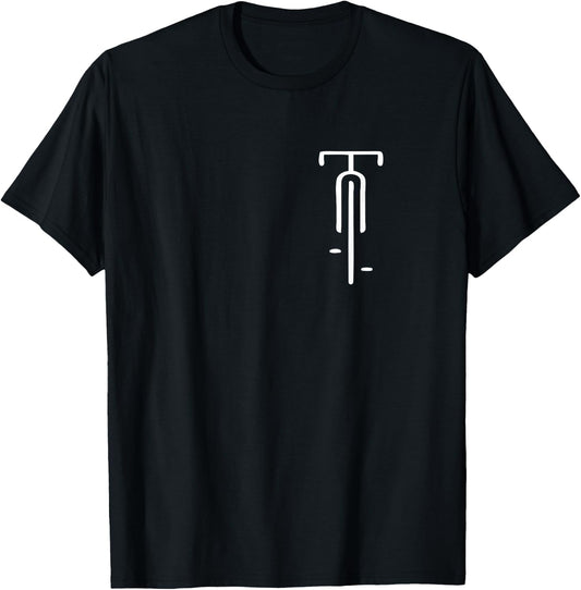 Bicycle Logo Minimal Retro for Bicycle Lovers Small T-Shirt - T-Shirt | Black