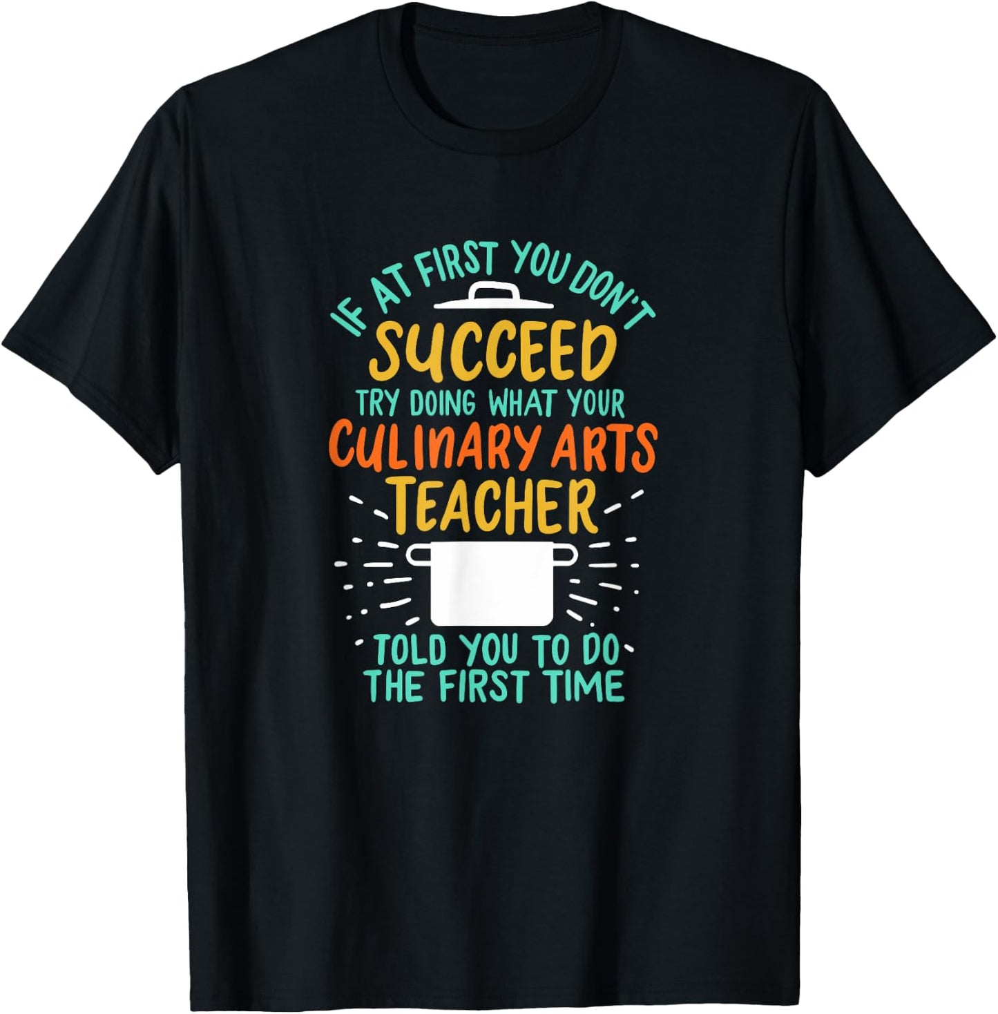 Funny Culinary Arts Teacher Design Perfect For A Young Chef Men Women Girls Kids T-Shirt - T-Shirt | Black