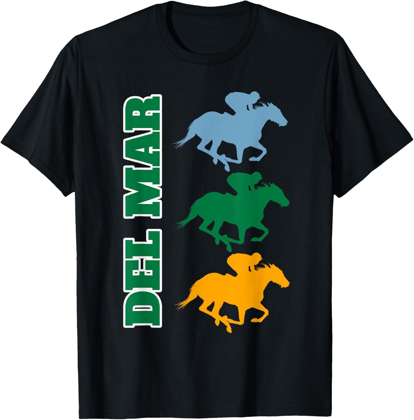 Del Mar California Horse Racing T-Shirt - T-Shirt | Black