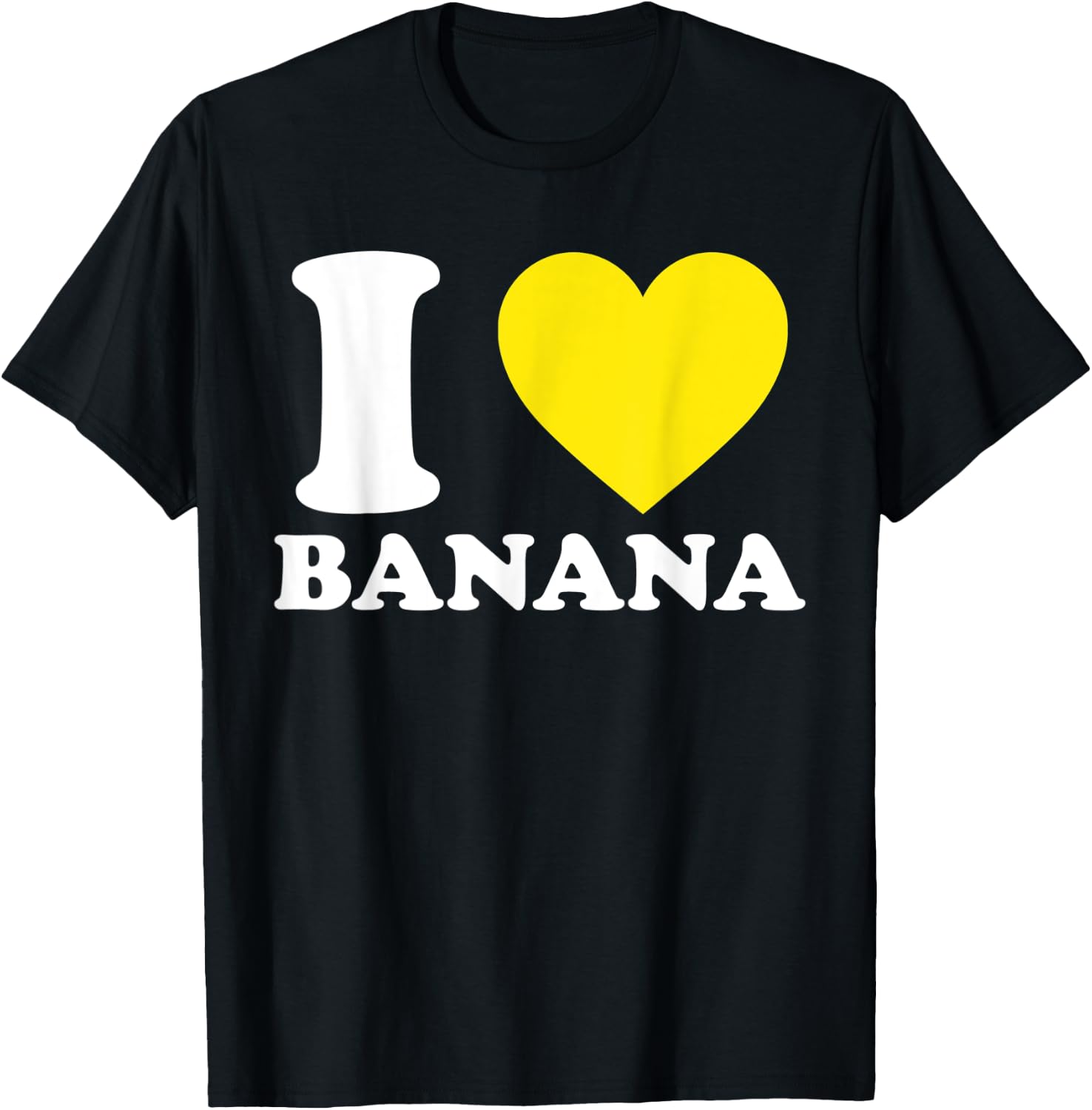 I Love Banana I Heart Banana Funny Summer Vegan Fruit Lovers Women Kids T-Shirt - T-Shirt | Black